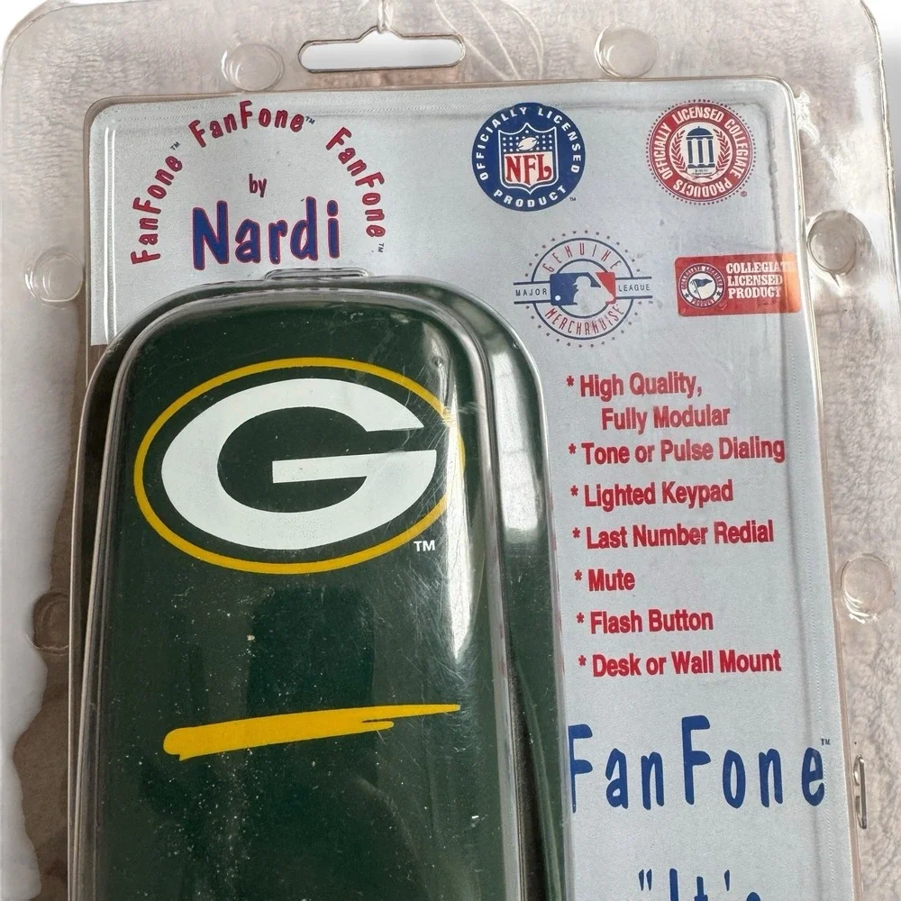 NFL Green Bay Packers Landline Phone Cord‎ Phone Collectible Made In USA FanFone